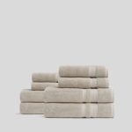 4+4 Classic Turkish Cotton Bath Bundle - Bone