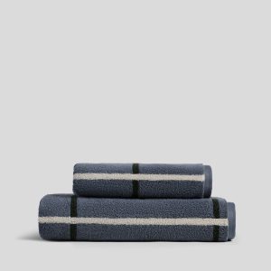 Organic Plush Towels (Dusk Windowpane)
