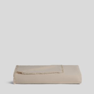 Vintage Linen Throw - FINAL SALE (Natural)